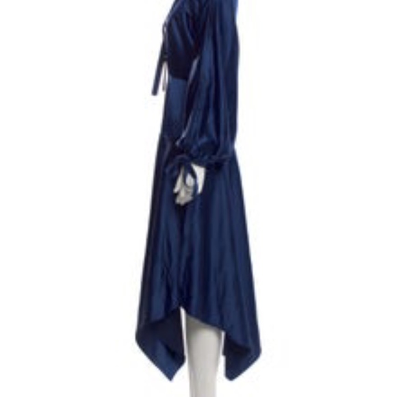 NWT!!!!! Self Portrait Navy Satin Dress - Picture 4 of 9